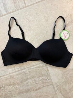 New With Tags Flirtitude Padded Lounge Bra Black 36A